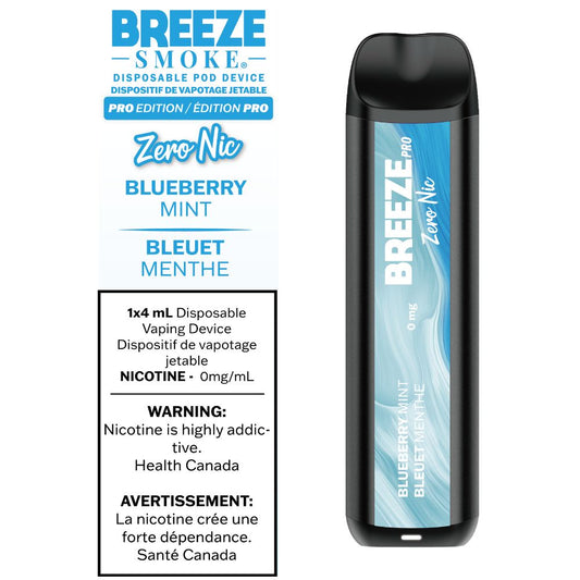 Breeze Pro S50 Zero Nic - Blueberry Mint