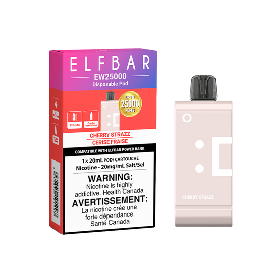 Elf Bar EW25000 Disposable Pod Cherry Strazz 20mL 20mg