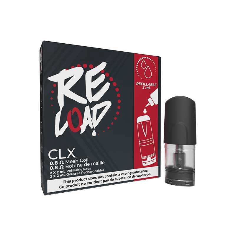 CLX Refillable Pods 2 Pack 0.8Ω Mesh Coil 2ml