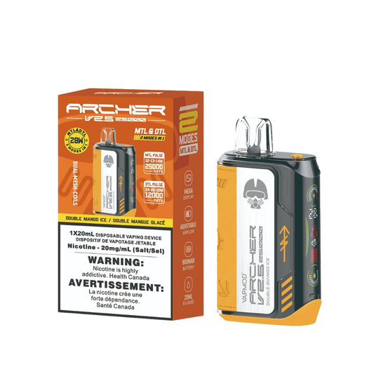 VAPMOD Archer V2.5 25000Puffs Double Mango Ice 20mL 20mg