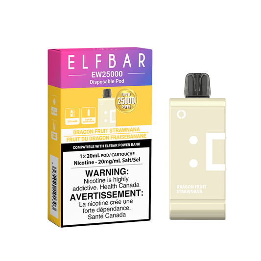 Elf Bar EW25000 Disposable Pod Dragon Fruit Strawnana 20mL 20mg