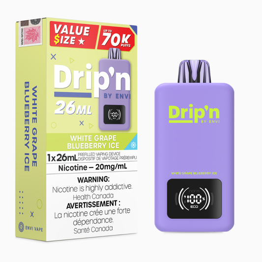 Drip'n By Envi  70k - White Grape Blueberry Ice 70k