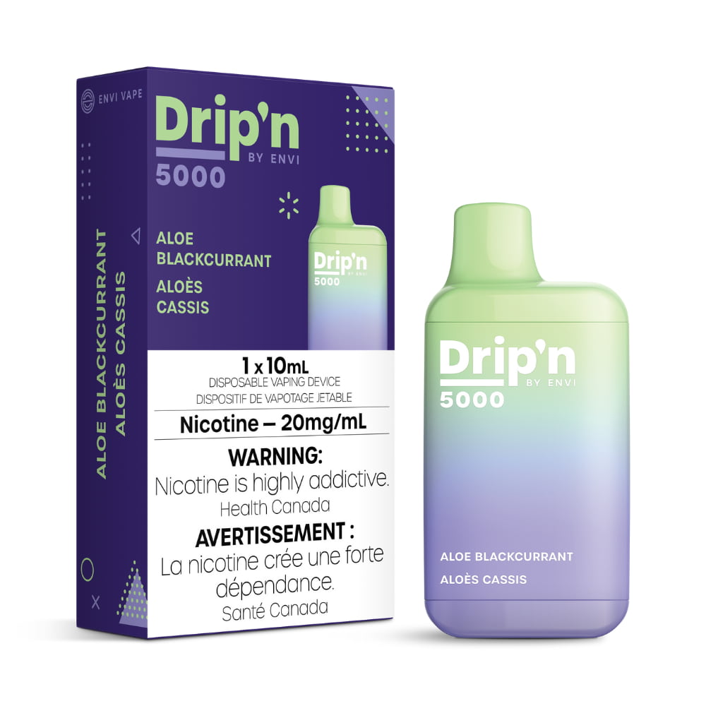 Drip'n By Envi Aloe Blackcurrant 10mL 5000 Puffs 20mg