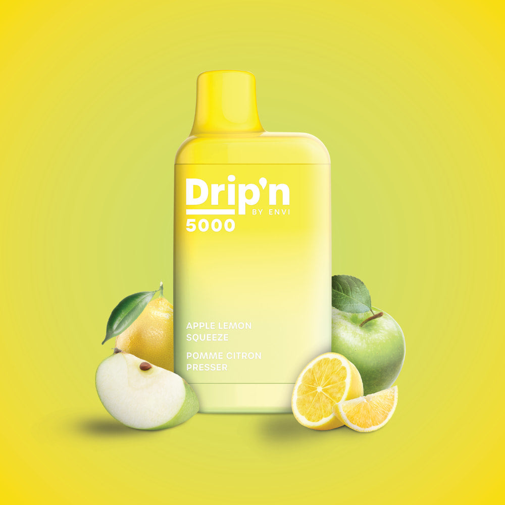 Drip'n By Envi Apple Lemon Squeeze 10mL 5000 Puffs 20 mg