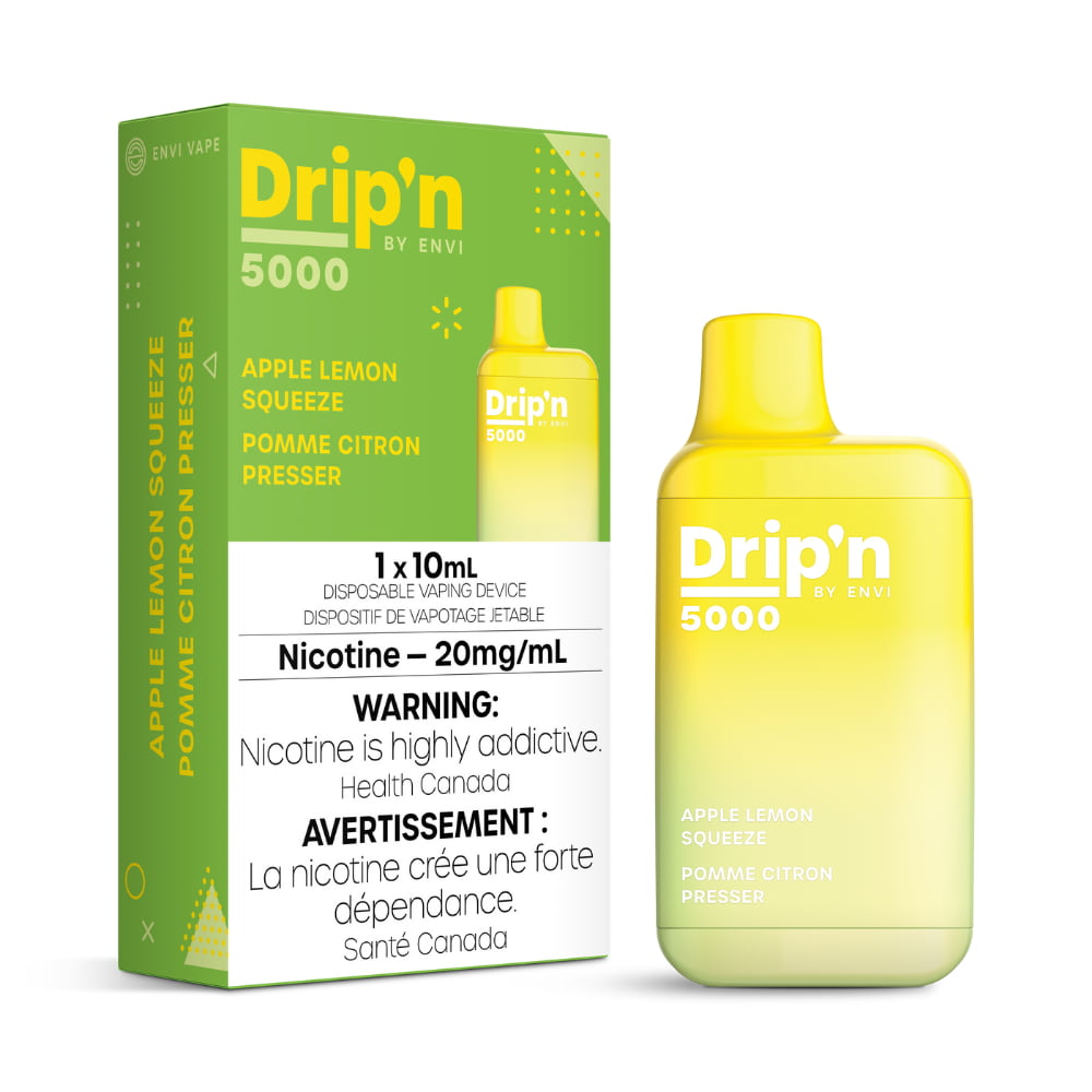 Drip'n By Envi Apple Lemon Squeeze 10mL 5000 Puffs 20 mg