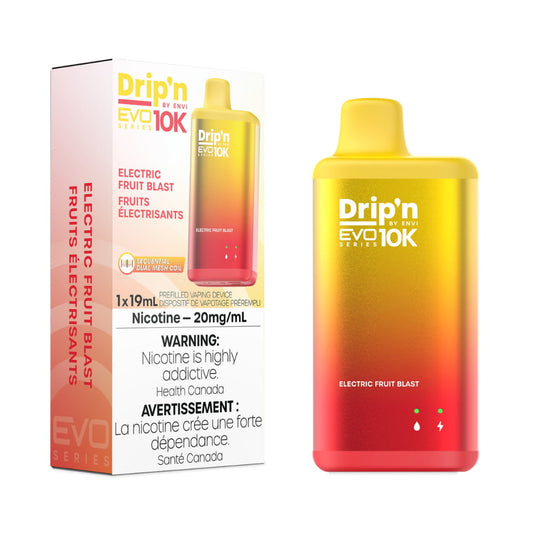 Drip'n By Envi EVO 10K 19mL ELECTRIC FRUIT BLAST 10K Puffs 20mg