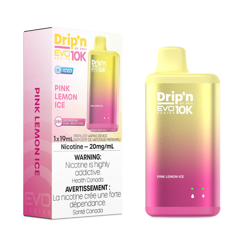 Drip'n By Envi EVO 10K 19mL PINK LEMON ICE 10K Puffs 20mg