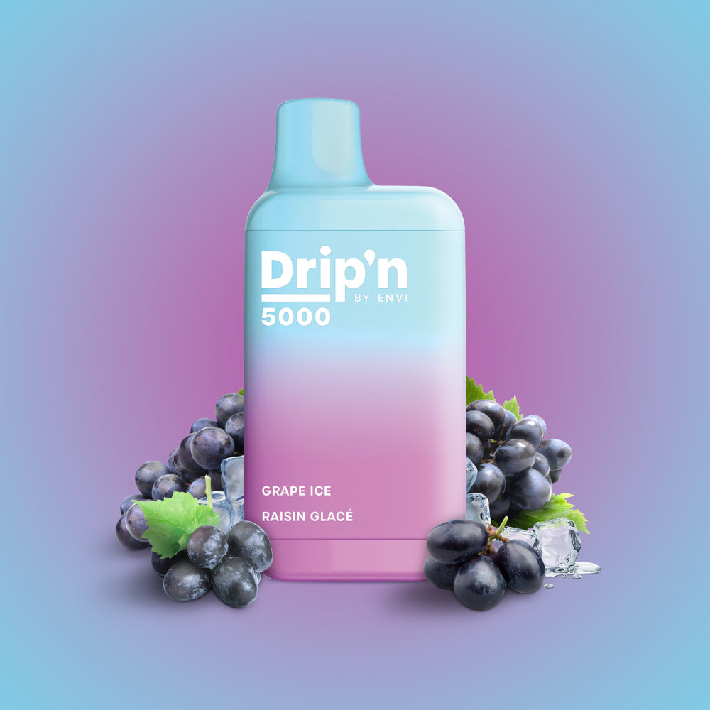 Drip'n By Envi Grape Ice 10mL 5000 Puffs 20mg