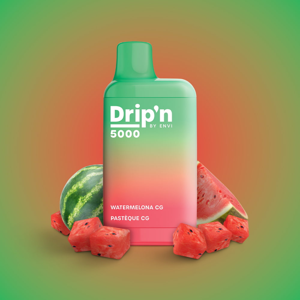 Drip'n By Envi Watermelona CG 10mL 5000 Puffs 20mg