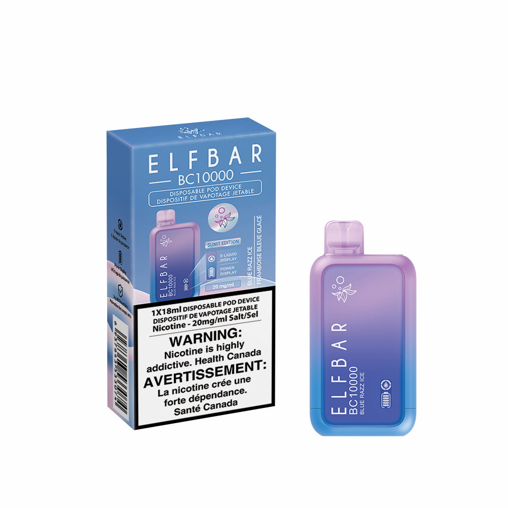 Elf Bar BC10000 Blue Razz Ice 18mL 10000 Puffs 20mg