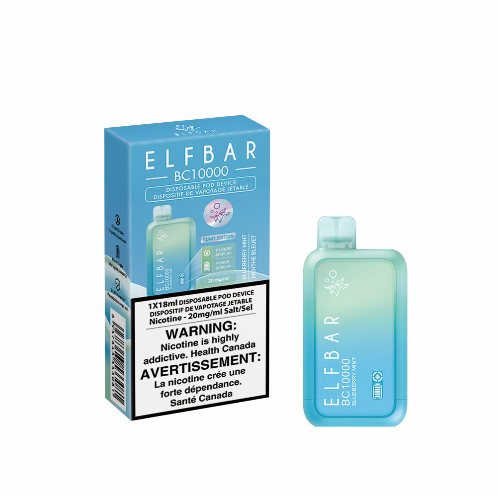 Elf Bar BC10000 Blueberry Mint 18mL 10000 Puffs 20mg