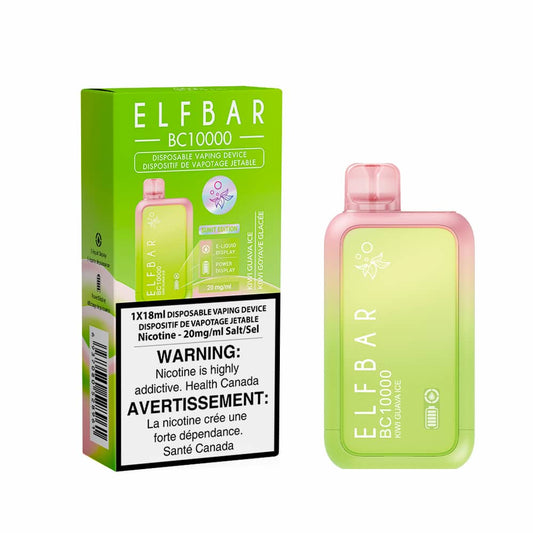 Elf Bar BC10000 Kiwi Guava Ice 18mL 10000 Puffs 20mg