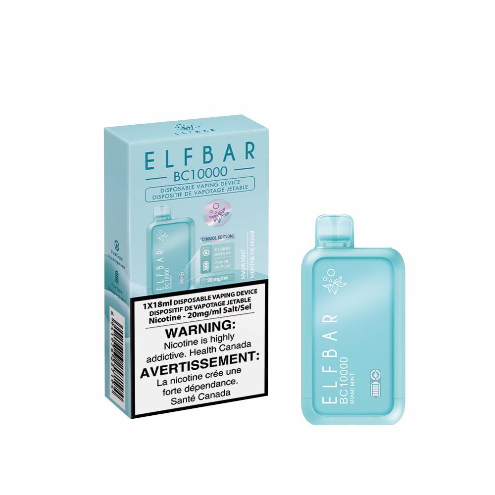 Elf Bar BC10000 Miami Mint 18mL 10000 Puffs 20mg