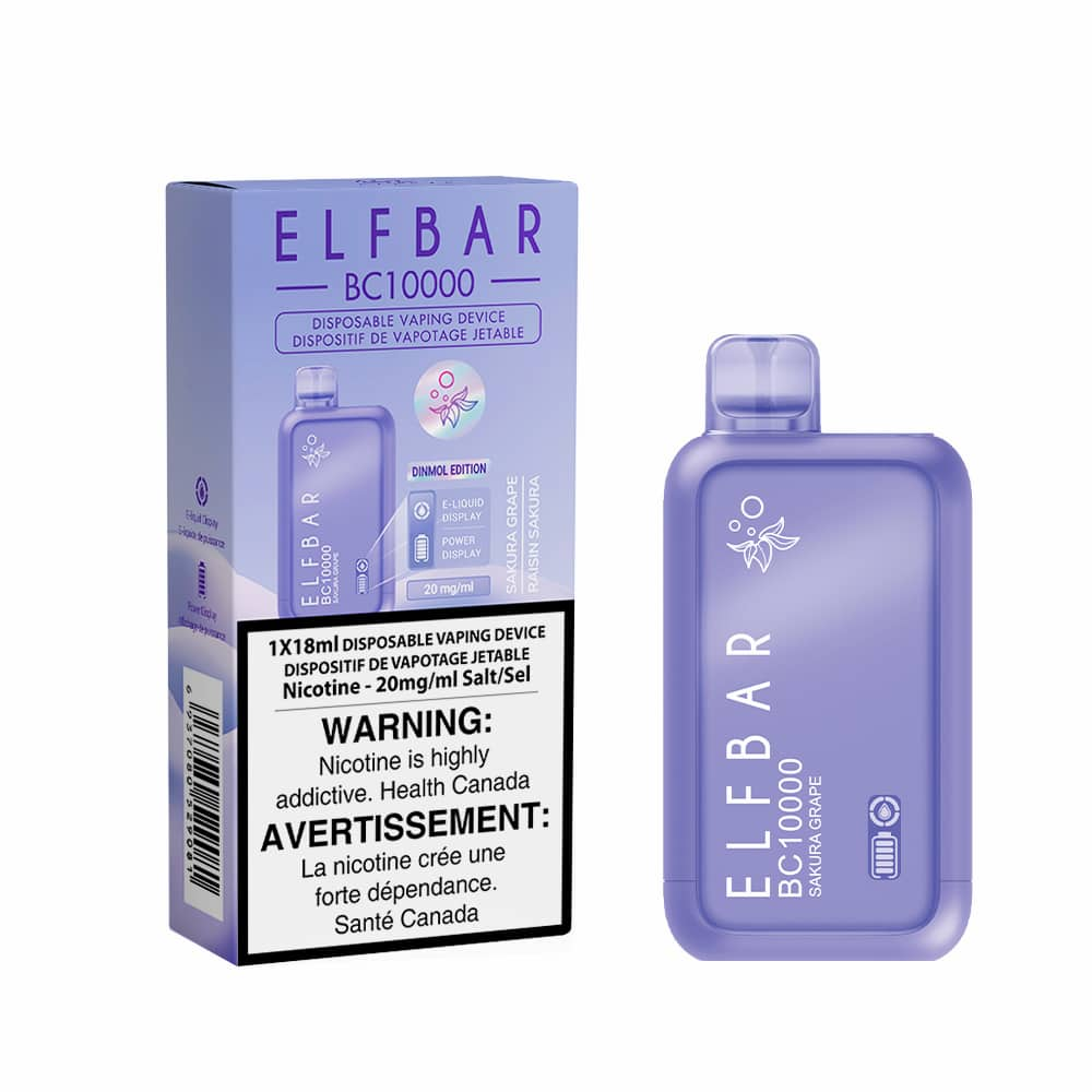 Elf Bar BC10000 Sakura Grape 18mL 10000 Puffs 20mg