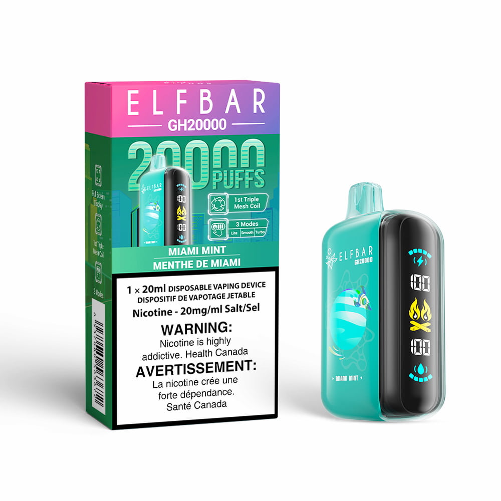 Elf Bar GH20000 Miami Mint 20000 Puffs 20 mL 20 mg