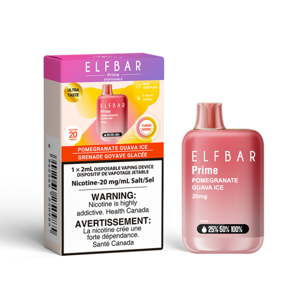 ELF Bar Prime 1800 Puffs 20mg - Pomegranate Guava Ice