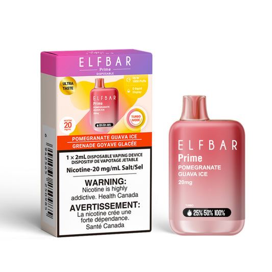 ELF Bar Prime 1800 Puffs 20mg - Pomegranate Guava Ice