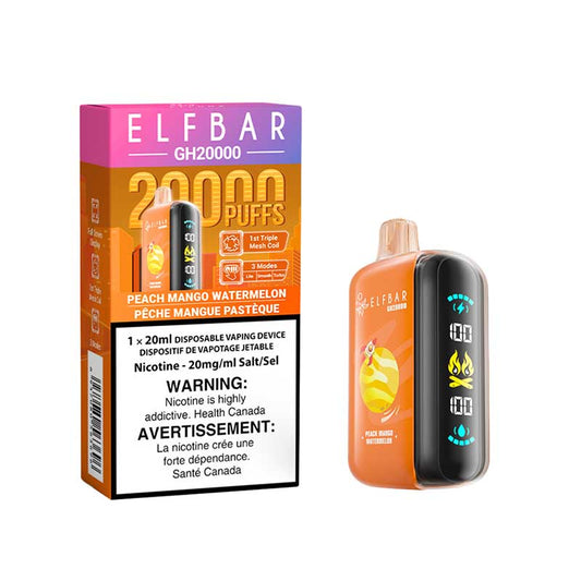 Elf Bar GH20000 Peach Mango Watermelon 20000 Puffs 20 mL 20 mg