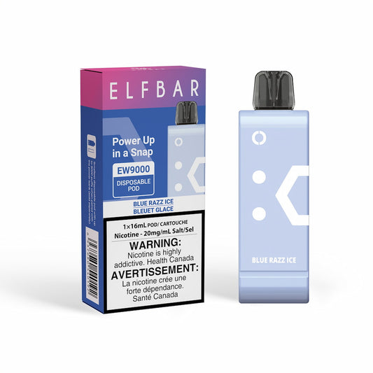 ElfBar EW9000 Disposable Pod  Blue Razz Ice 16mL 20mg