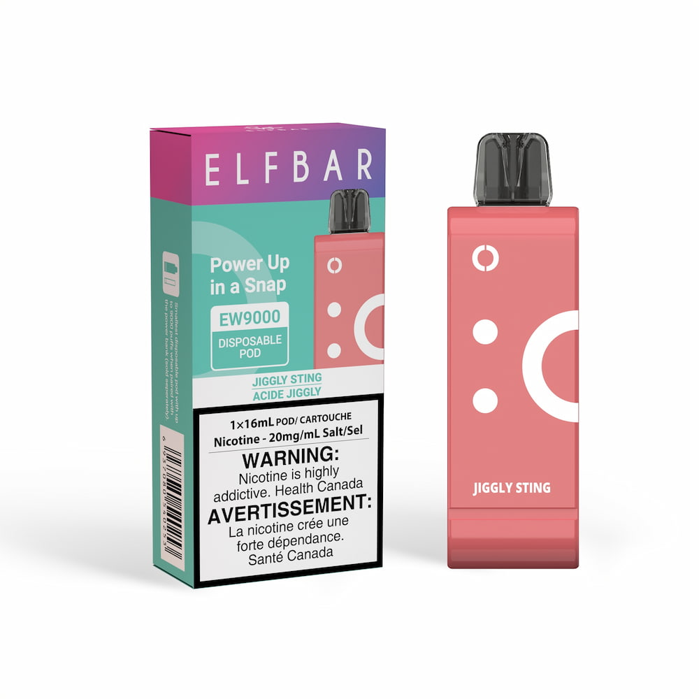 Elf Bar EW9000 Disposable Pod Jiggly Sting 16mL 20mg