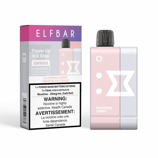 Elf Bar EW9000 Disposable Starter Kit California Cherry 16mL 20mg