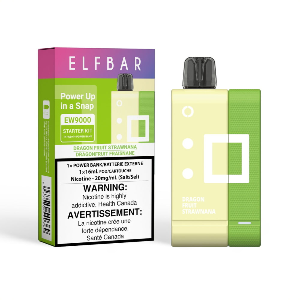 Elf Bar EW9000 Disposable Starter Kit Dragon Fruit Strawnana 16mL 20mg