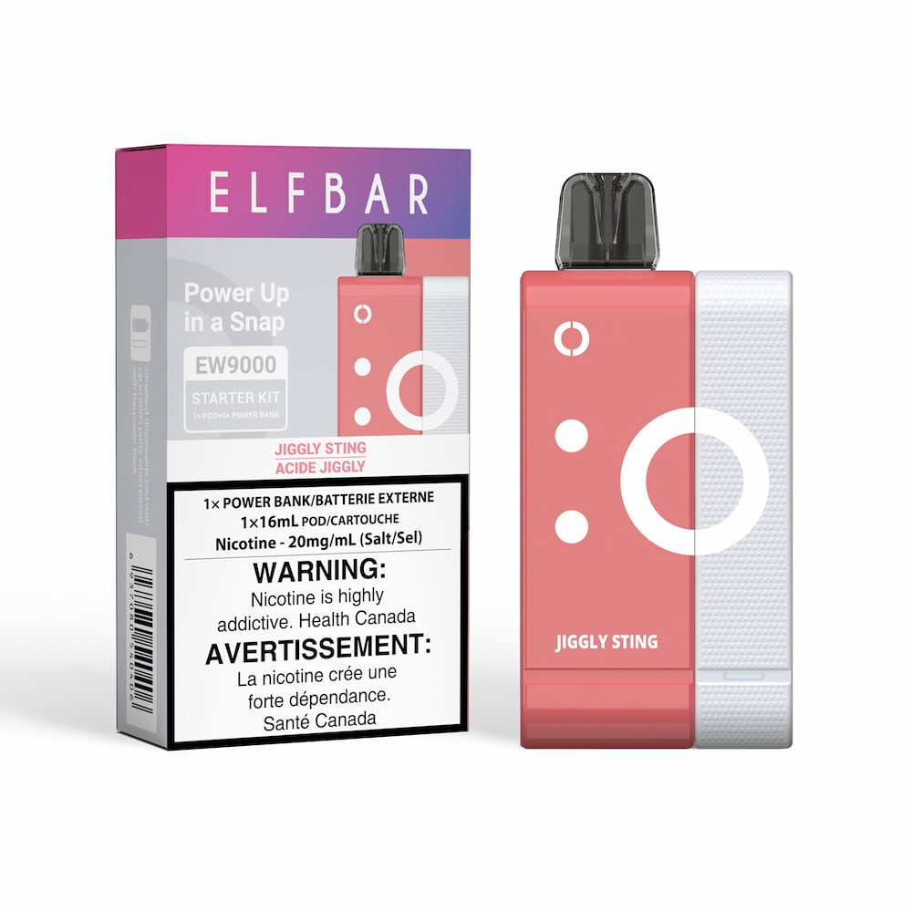 Elf Bar EW9000 Disposable Starter Kit Jiggly Sting 16mL 20mg