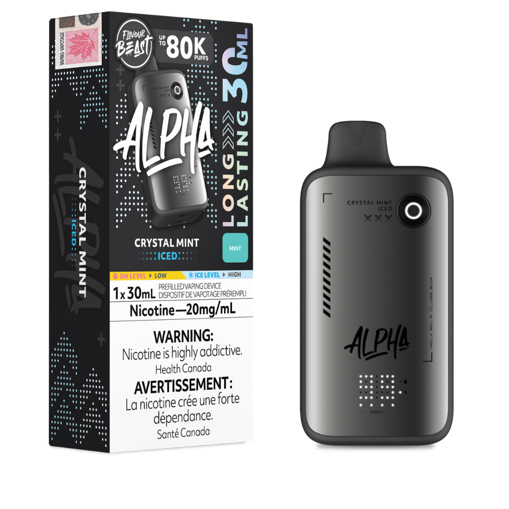Flavour Beast Alpha  Disposable Vape - 80K Puffs - Crystal Mint Iced