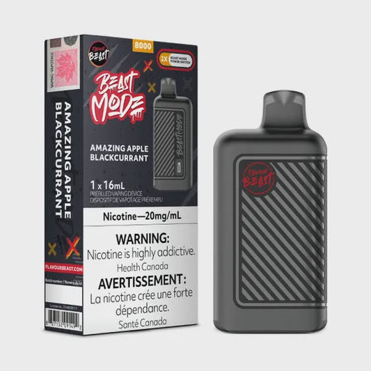 Flavour Beast Beast Mode Amazing Apple Blackcurrant 16mL 8000 Puffs 20