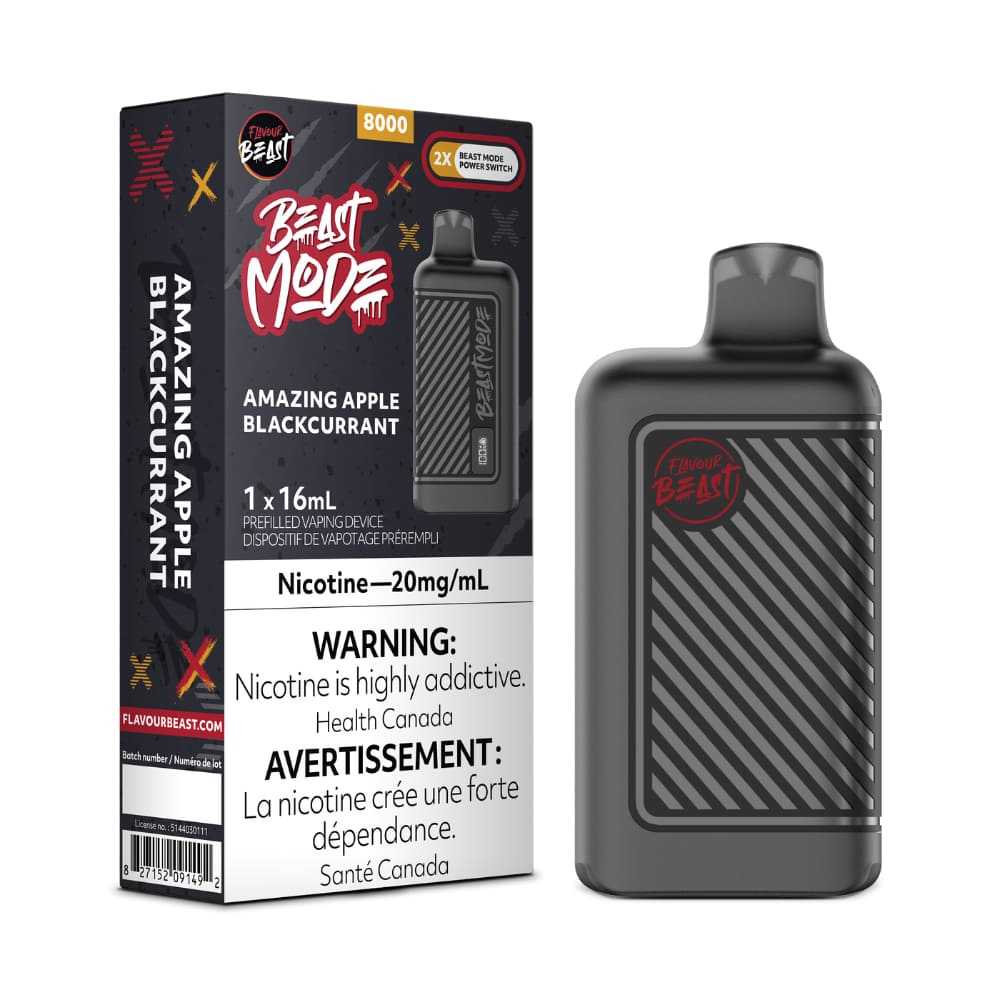 Flavour Beast Beast Mode Amazing Apple Blackcurrant 16mL 8000 Puffs 20mg