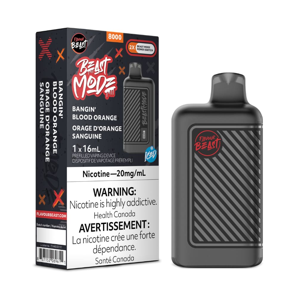 Flavour Beast Beast Mode Bangin' Blood Orange 16mL 8000 Puffs 20mg