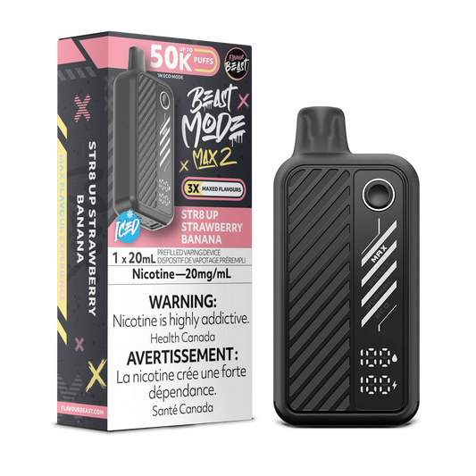 Flavour Beast Beast Mode Max 2 - STR8 Up Strawberry Banana