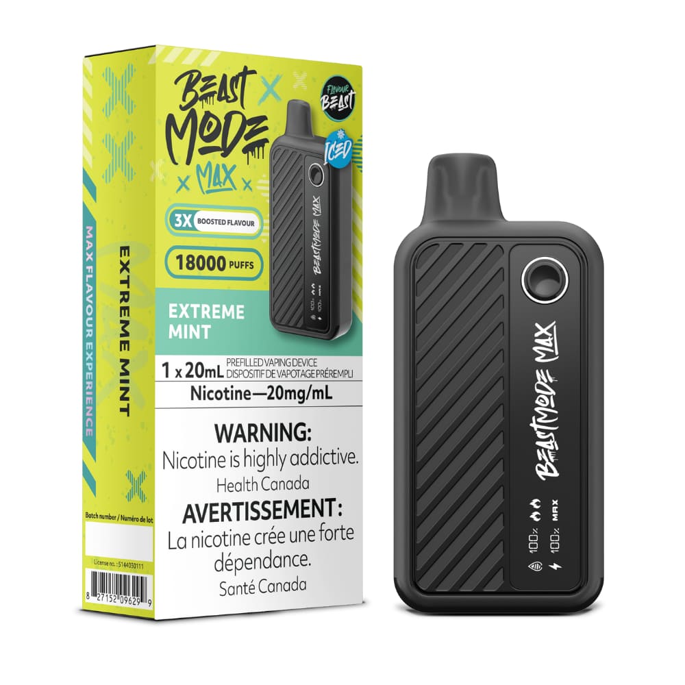 Flavour Beast Beast Mode Max Extreme Mint 20mL 18000 Puffs 20mg