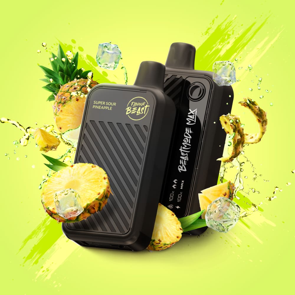 Flavour Beast Beast Mode Max Super Sour Pineapple 20mL 18000 Puffs 20mg