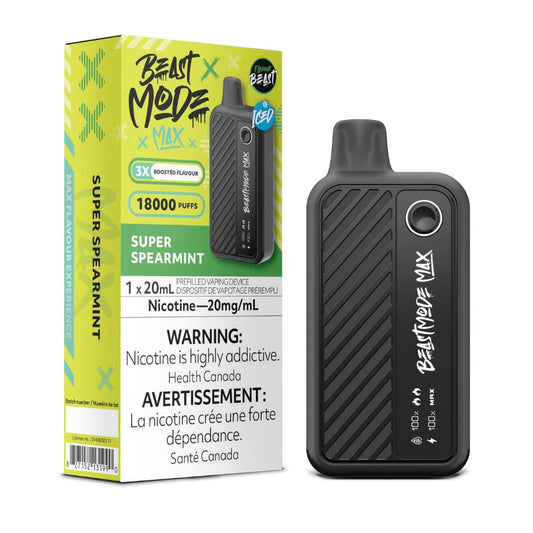 Flavour Beast Beast Mode Max  Super Spearmint 20mL 18000 Puffs 20mg