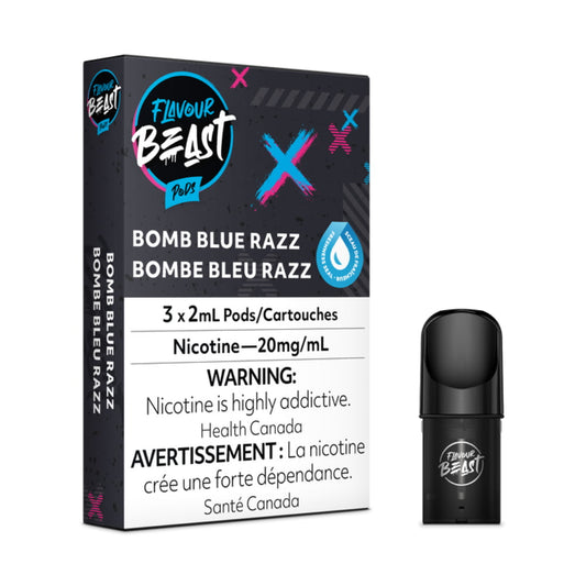 Flavour Beast Bomb Blue Razz  vape Pods