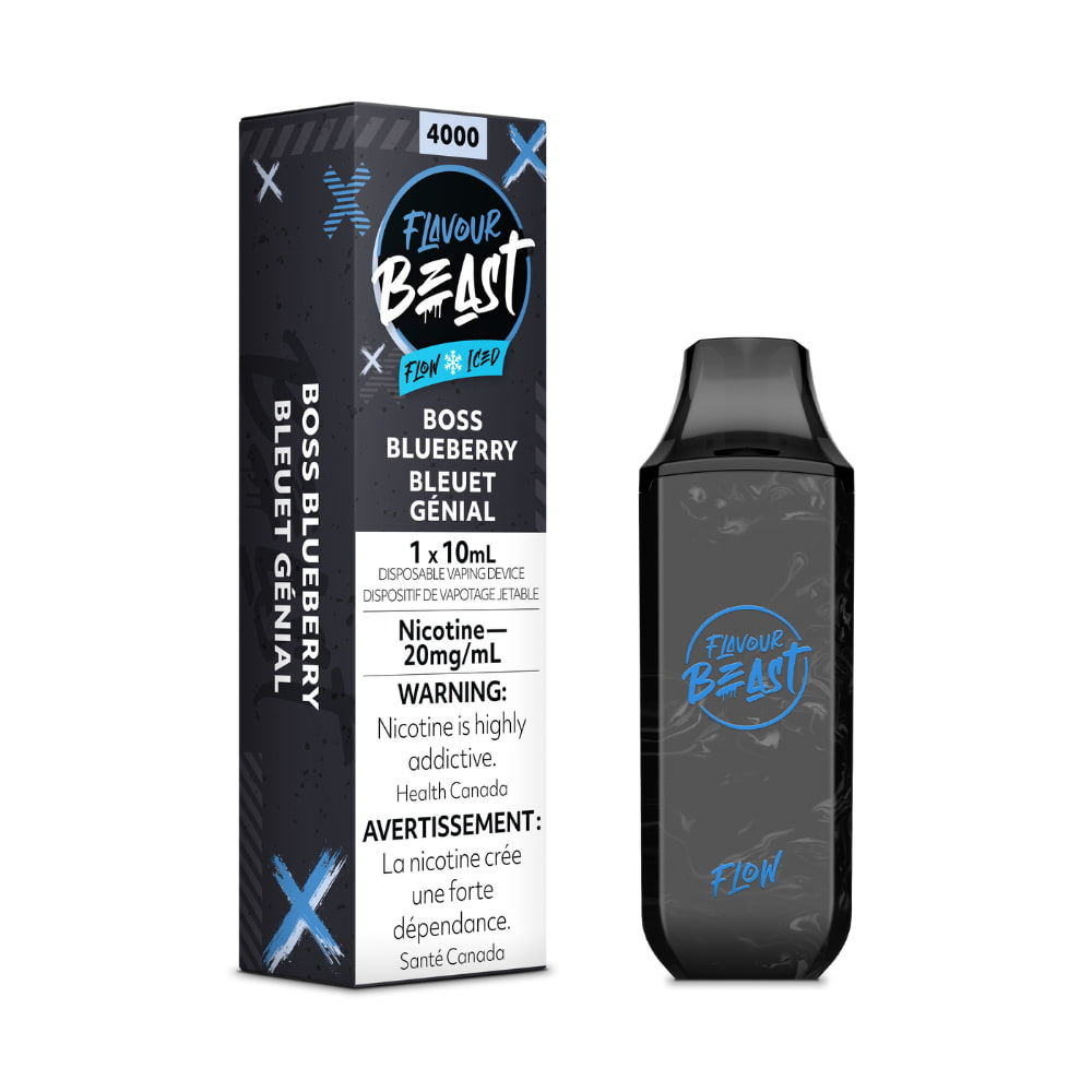 Flavour Beast Boss Blueberry Flow Iced 10mL 5000 Puffs 20mg