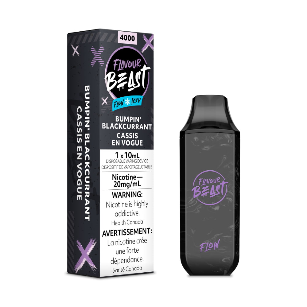 Flavour Beast Bumpin' Blackcurrant Flow Iced 10mL 5000 Puffs 20 mg