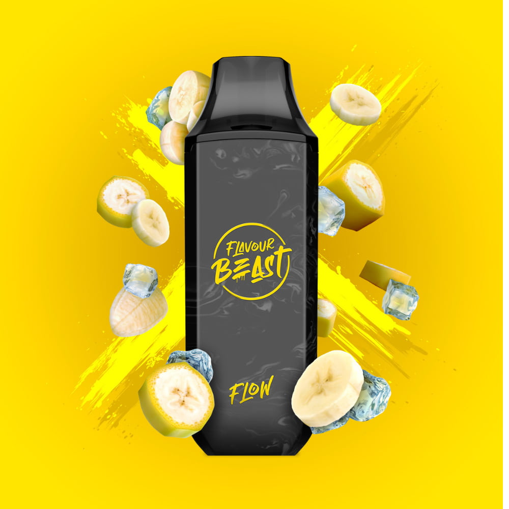 Flavour Beast Bussin Banana Flow Iced 10mL 5000 Puffs 20mg