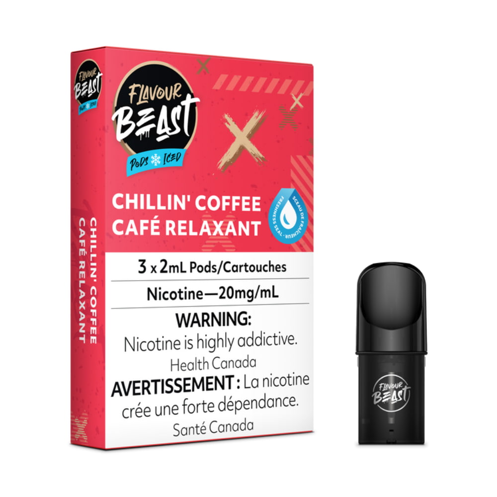 Flavour Beast Chillin' Coffee Pods Iced 3 x 2mL 20mg