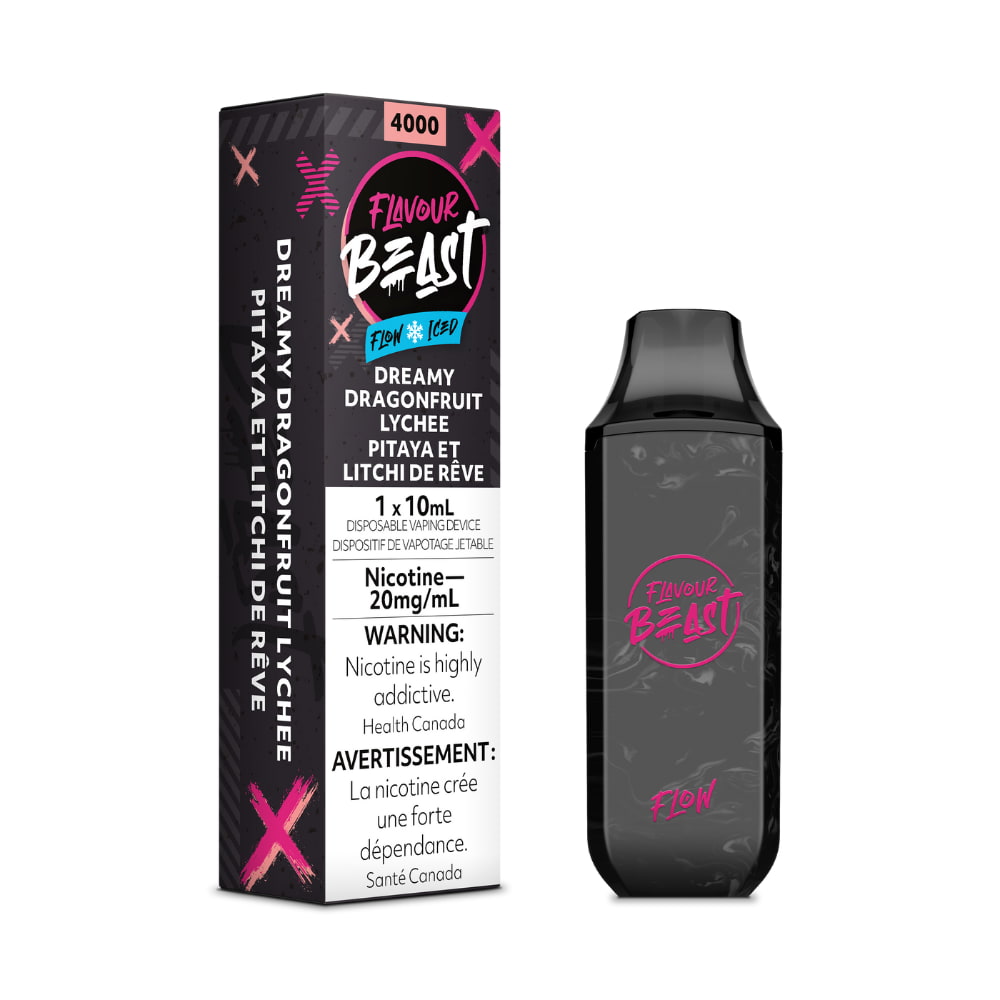 Flavour Beast Dreamy Dragonfruit Lychee Flow Iced 10mL 5000 Puffs 20mg