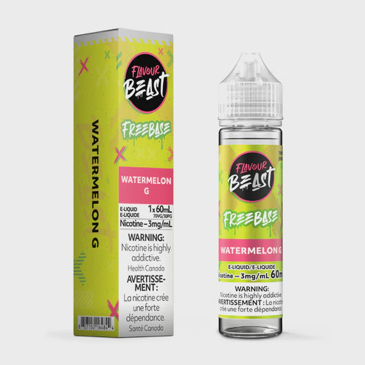 Flavour Beast Freebase Vape Juice 60mL 3mg - Watermelon G