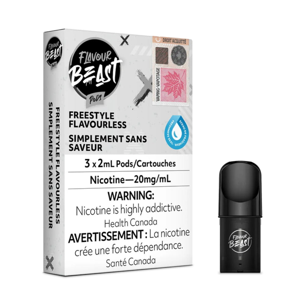 Flavour Beast Freestyle Flavourless Pods Iced 3 x 2mL 20mg