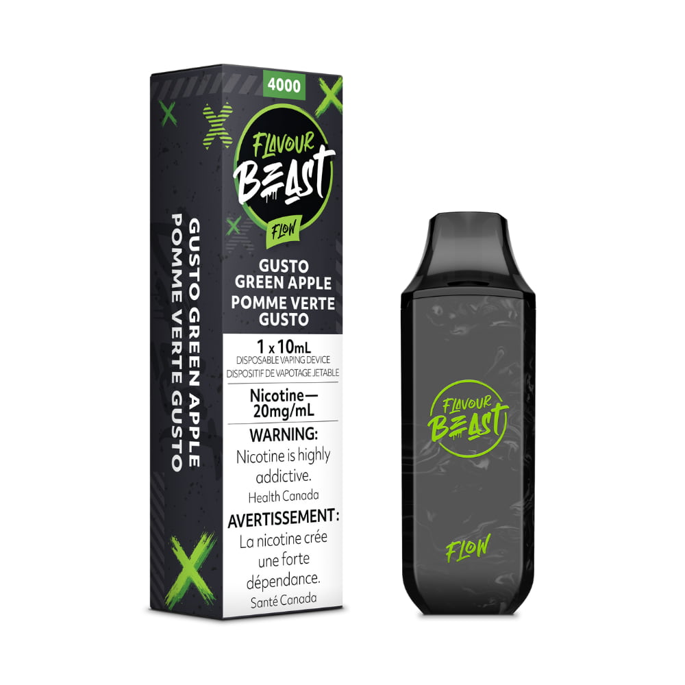 Flavour Beast Gusto Green Apple Flow 10mL 5000 Puffs 20mg