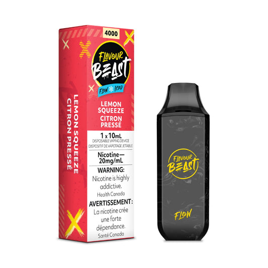 Flavour Beast Lemon Squeeze Flow Iced 10mL 5000 Puffs 20 mg