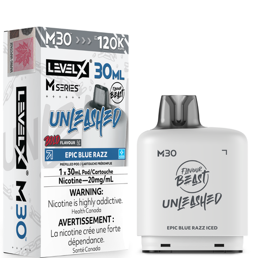 Flavour Beast Level X M Series Unleashed M30 Replacement Vape Pod - 120K Puffs - 30mL