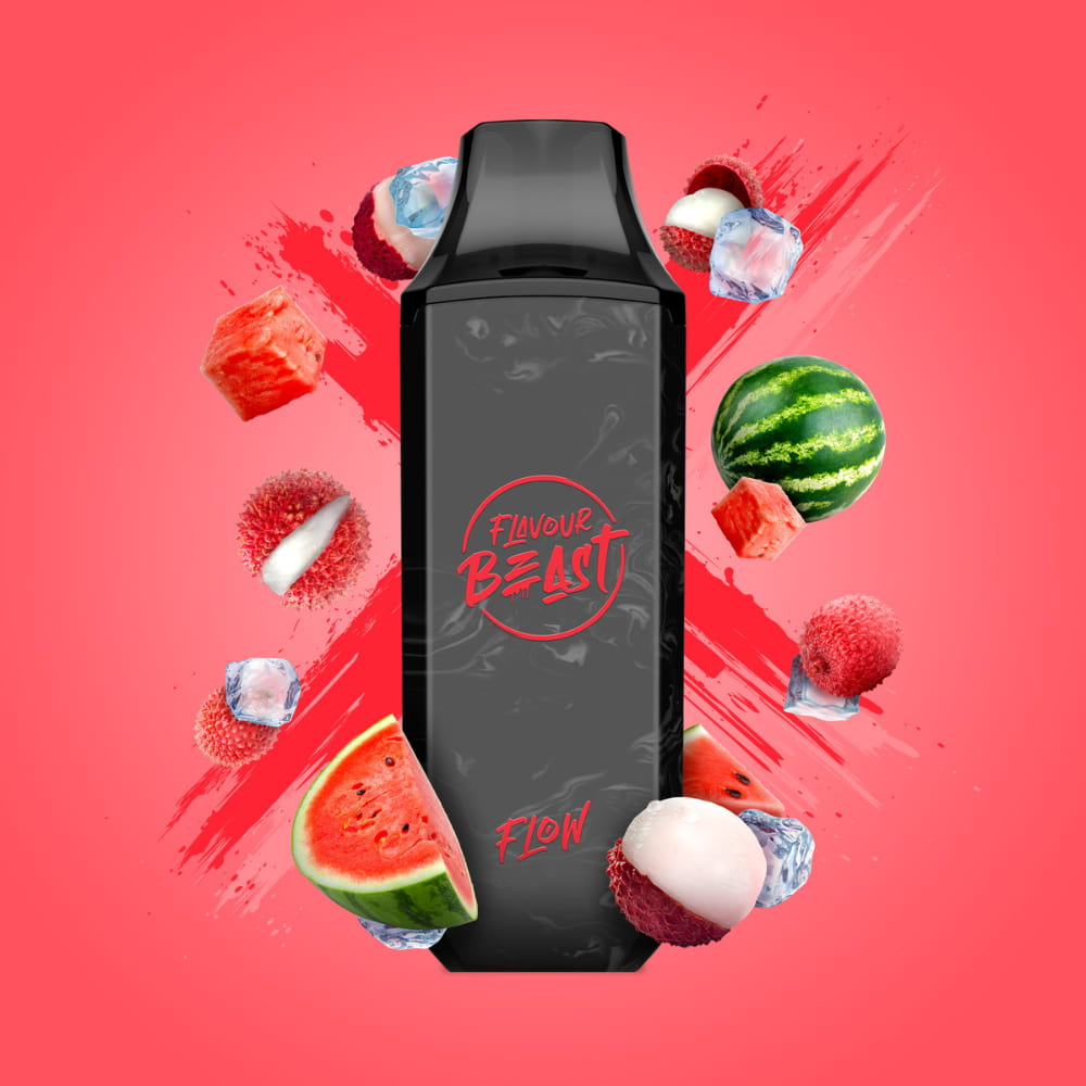 Flavour Beast Lit Lychee Watermelon Flow Iced 10mL 5000 Puffs 20mg