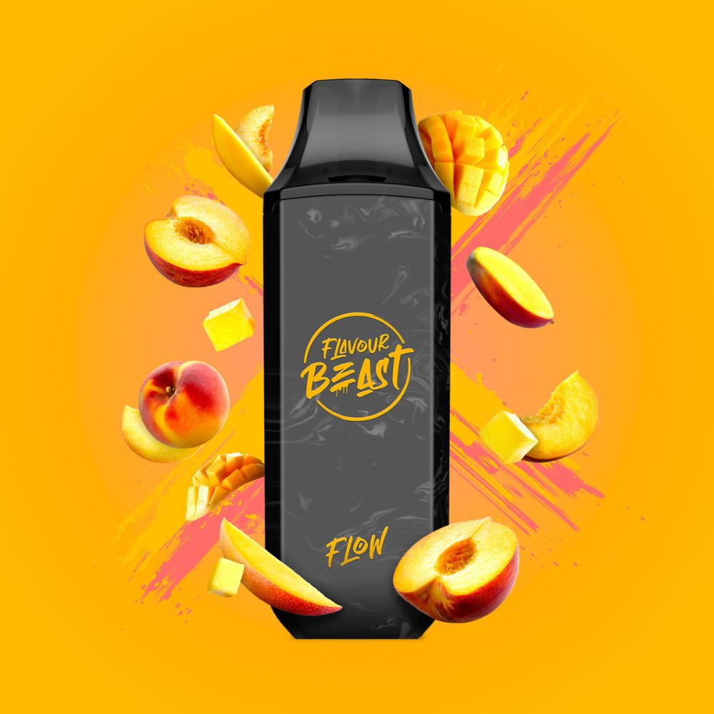 Flavour Beast Mad Mango Peach Flow 10mL 5000 Puffs 20mg