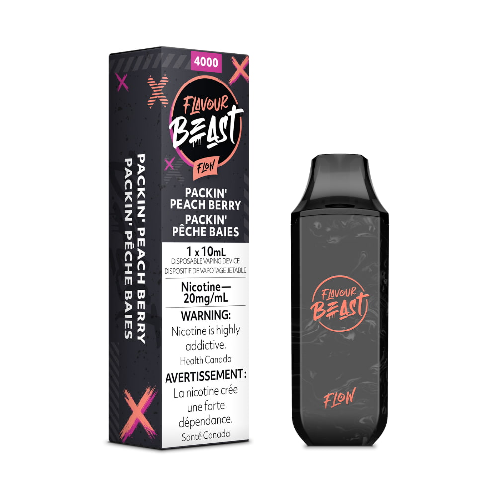 Flavour Beast Packin' Peach Berry Flow 10mL 5000 Puffs 20mg