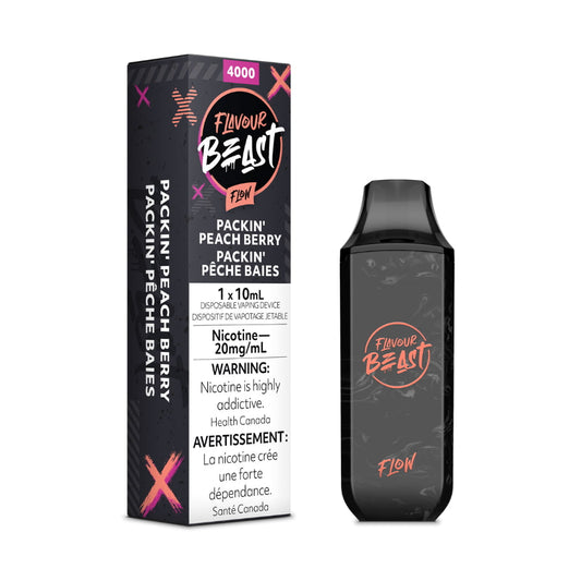 Flavour Beast Packin' Peach Berry Flow 10mL 5000 Puffs 20mg